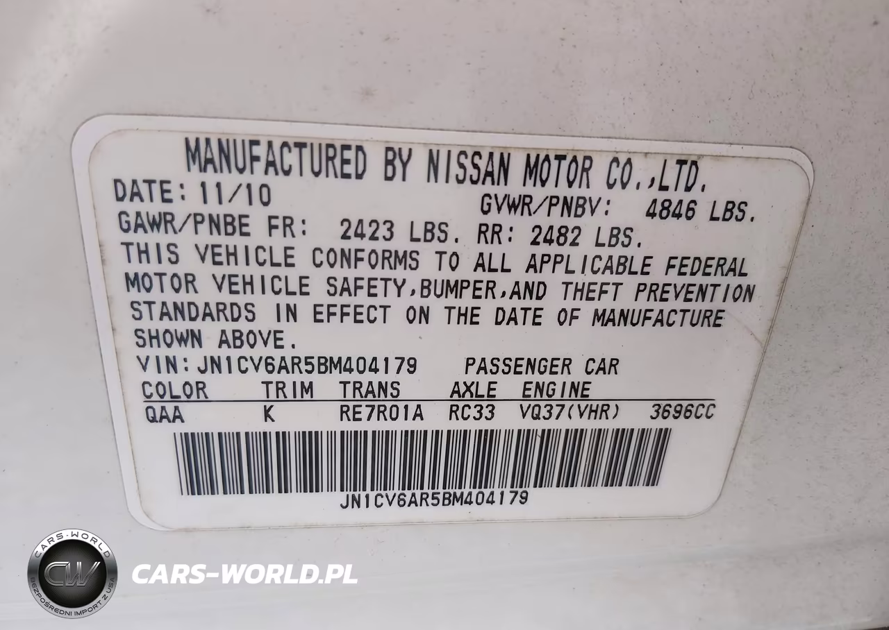 2011 Infiniti G37X VIN:JN1CV6AR5BM404179 - 9