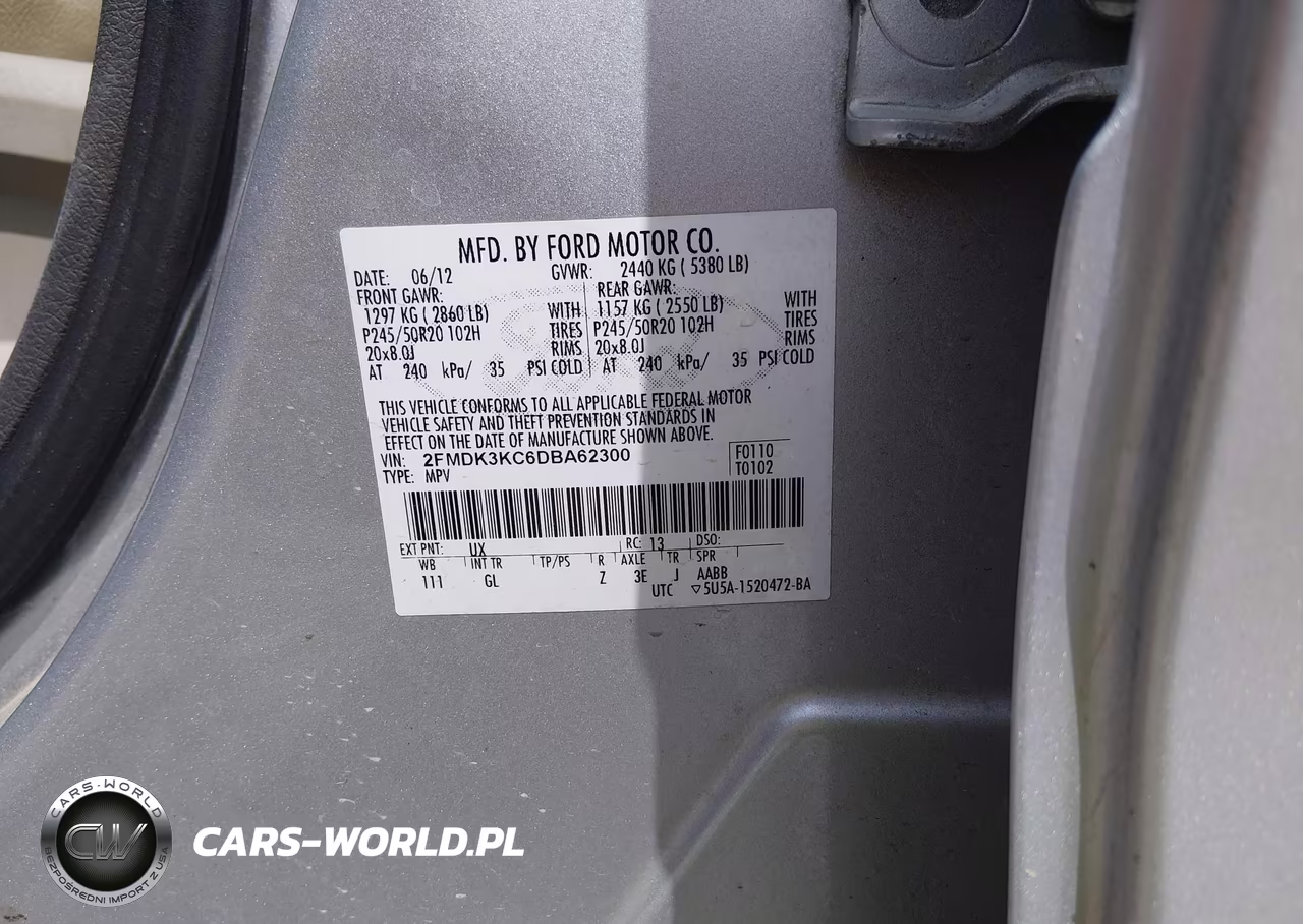 2013 Ford Edge Limited VIN:2FMDK3KC6DBA62300 - 9