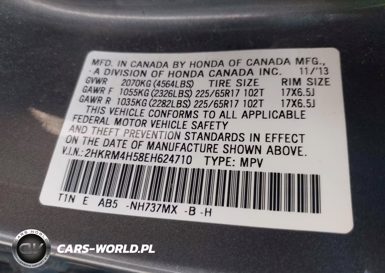 2014 Honda Cr-V Ex VIN:2HKRM4H58EH624710 - 9