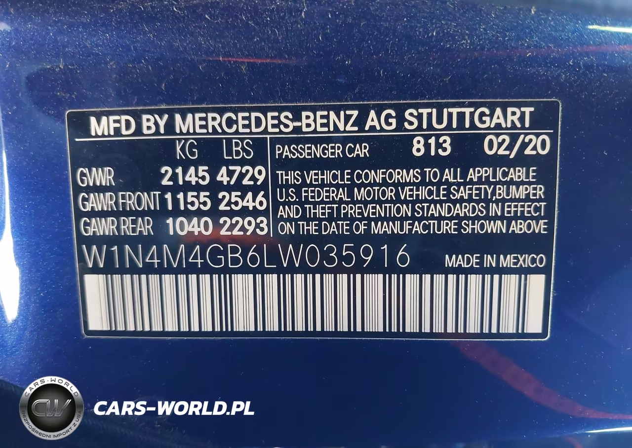 2020 Mercedes-Benz Glb 250 VIN:W1N4M4GB6LW035916 - 9