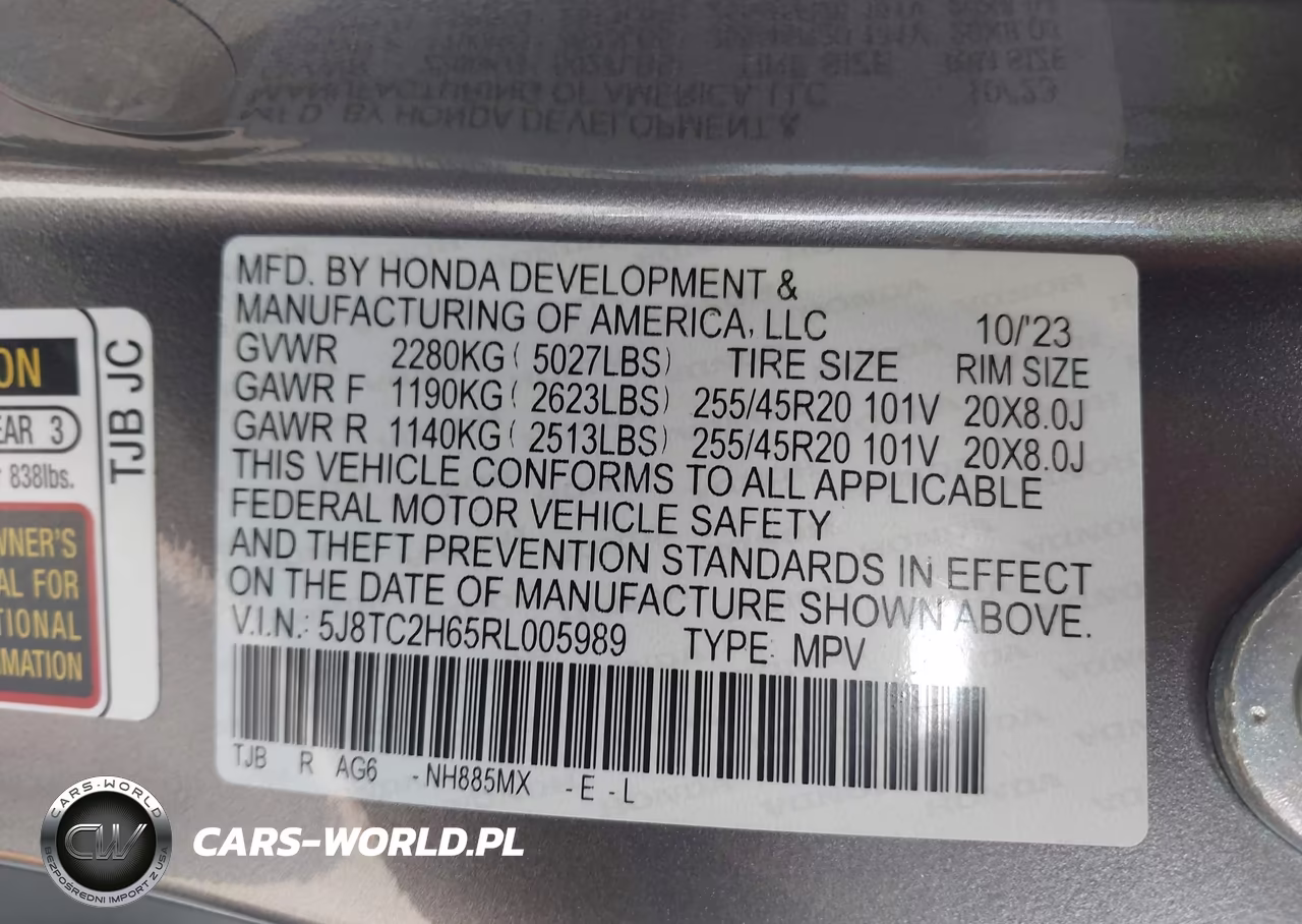 2024 Acura Rdx A-Spec Package VIN:5J8TC2H65RL005989 - 9