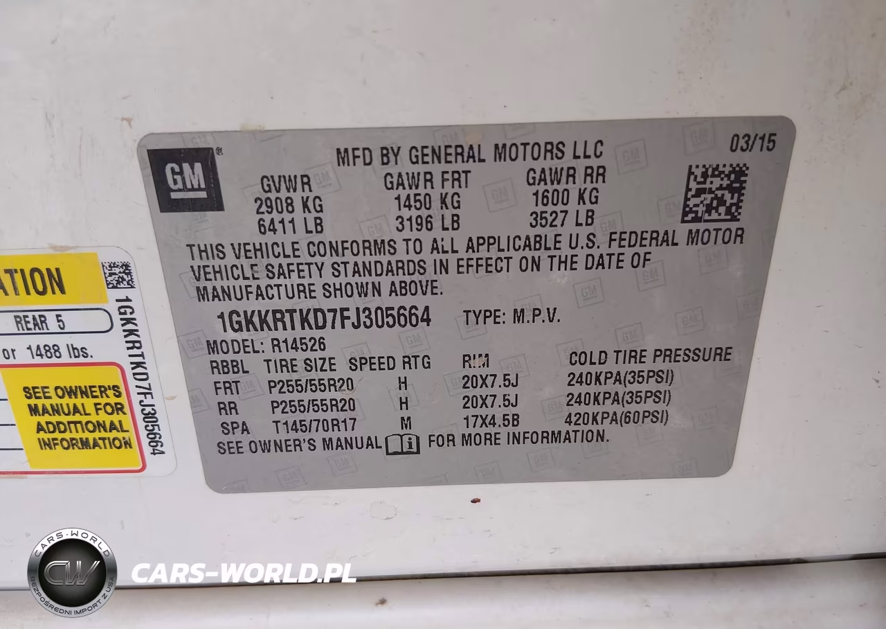 2015 GMC Acadia Denali VIN:1GKKRTKD7FJ305664 - 9