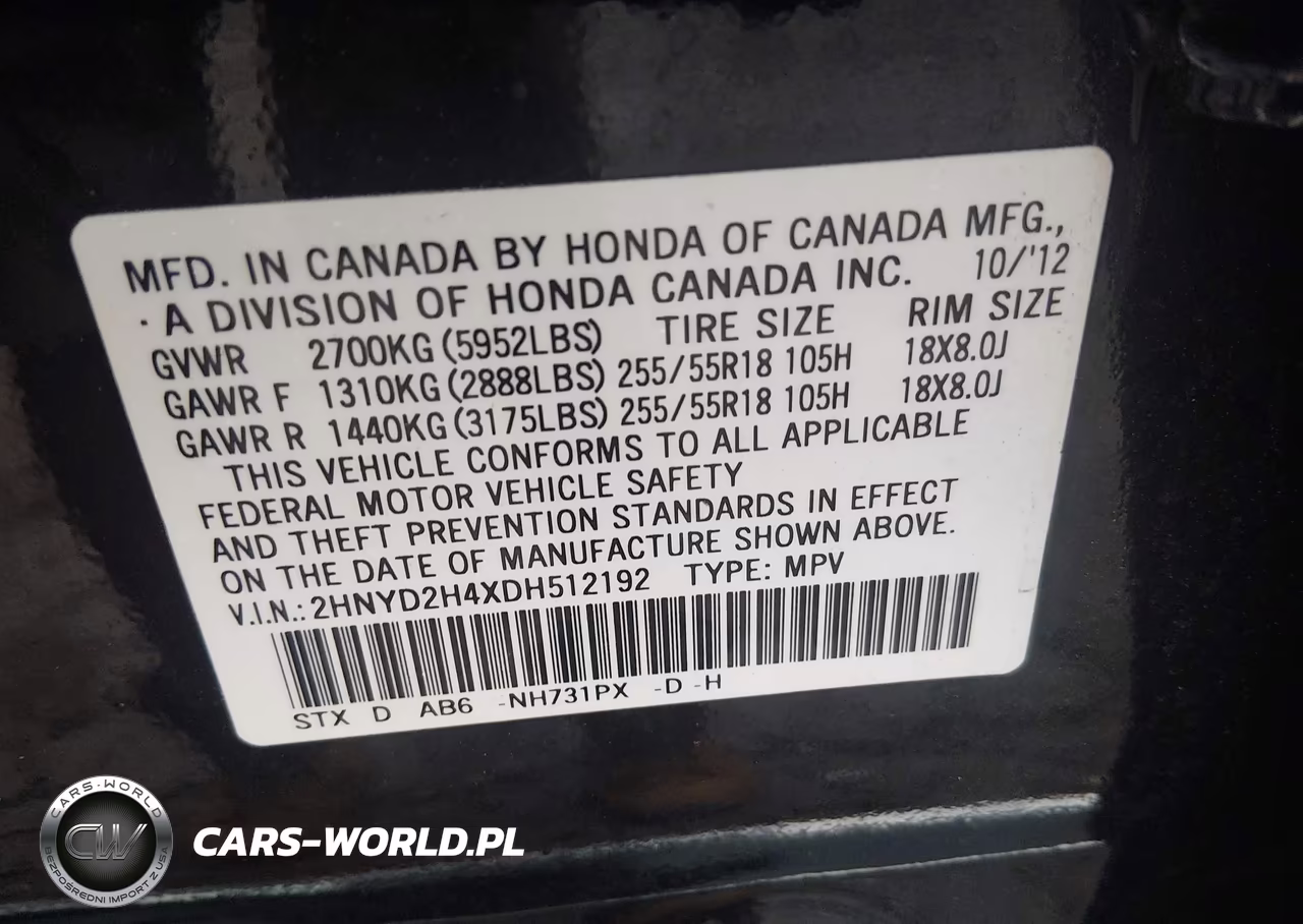 2013 Acura Mdx Technology Package VIN:2HNYD2H4XDH512192 - 9
