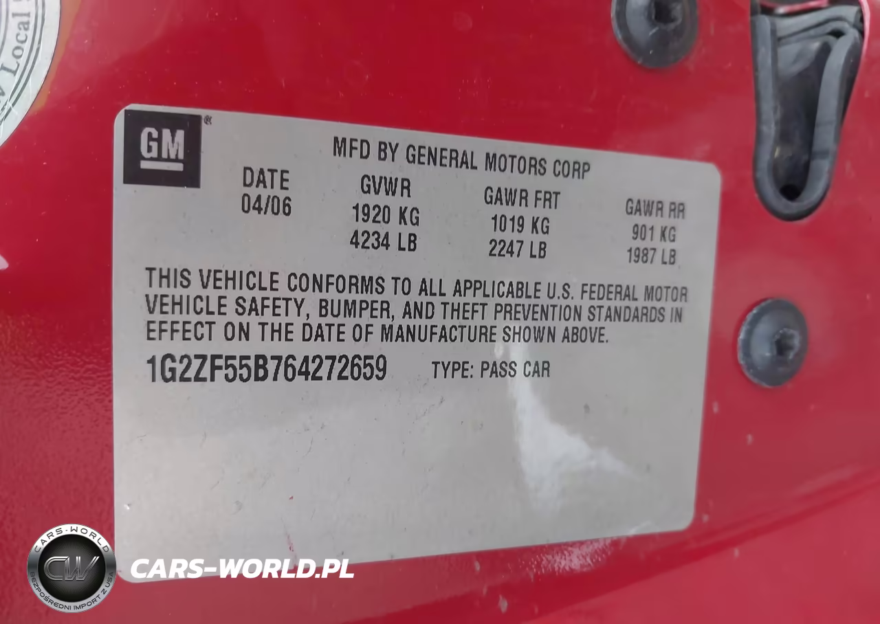 2006 Pontiac G6 VIN:1G2ZF55B764272659 - 9