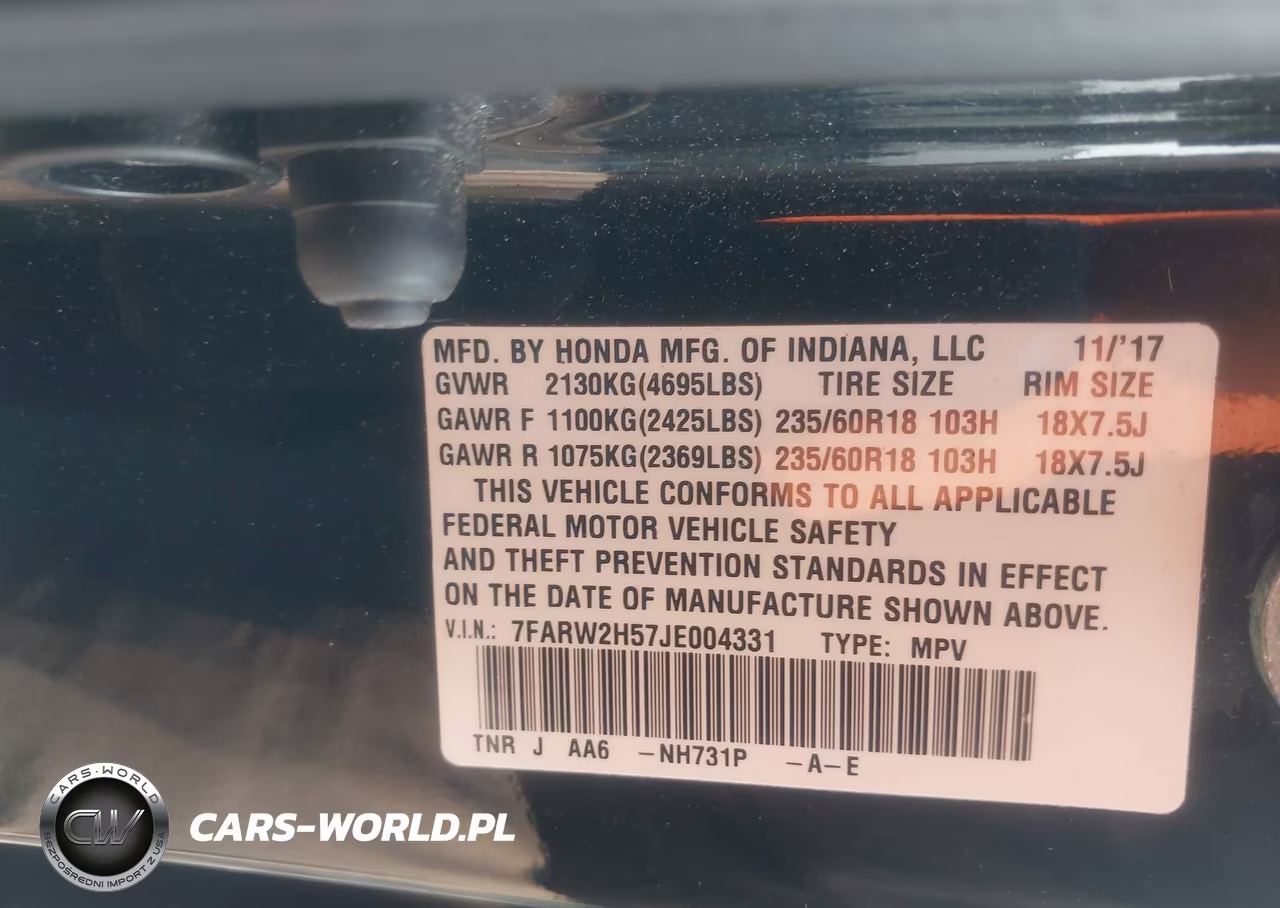 2018 Honda Cr-V Ex VIN:7FARW2H57JE004331 - 9
