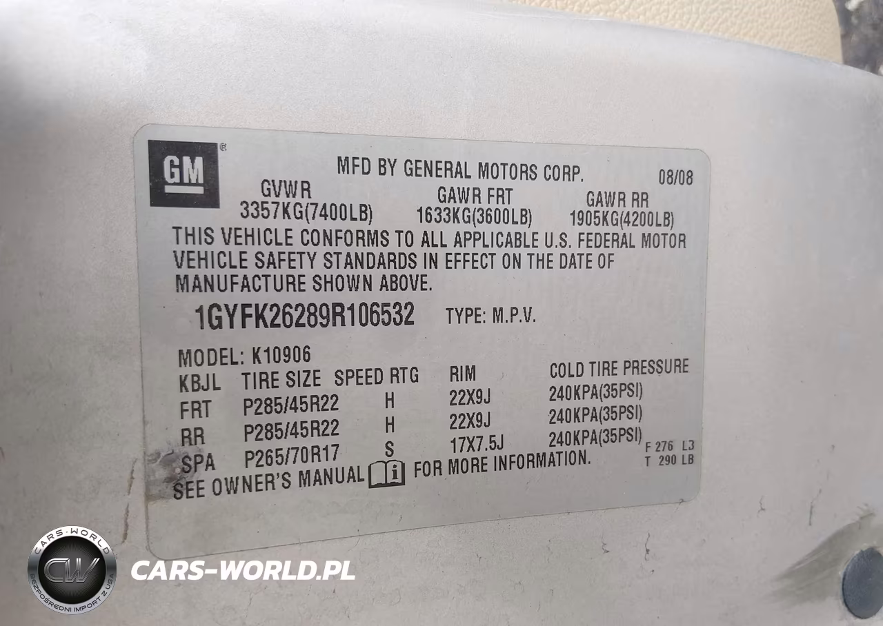 2009 Cadillac Escalade Esv Standard VIN:1GYFK26289R106532 - 9