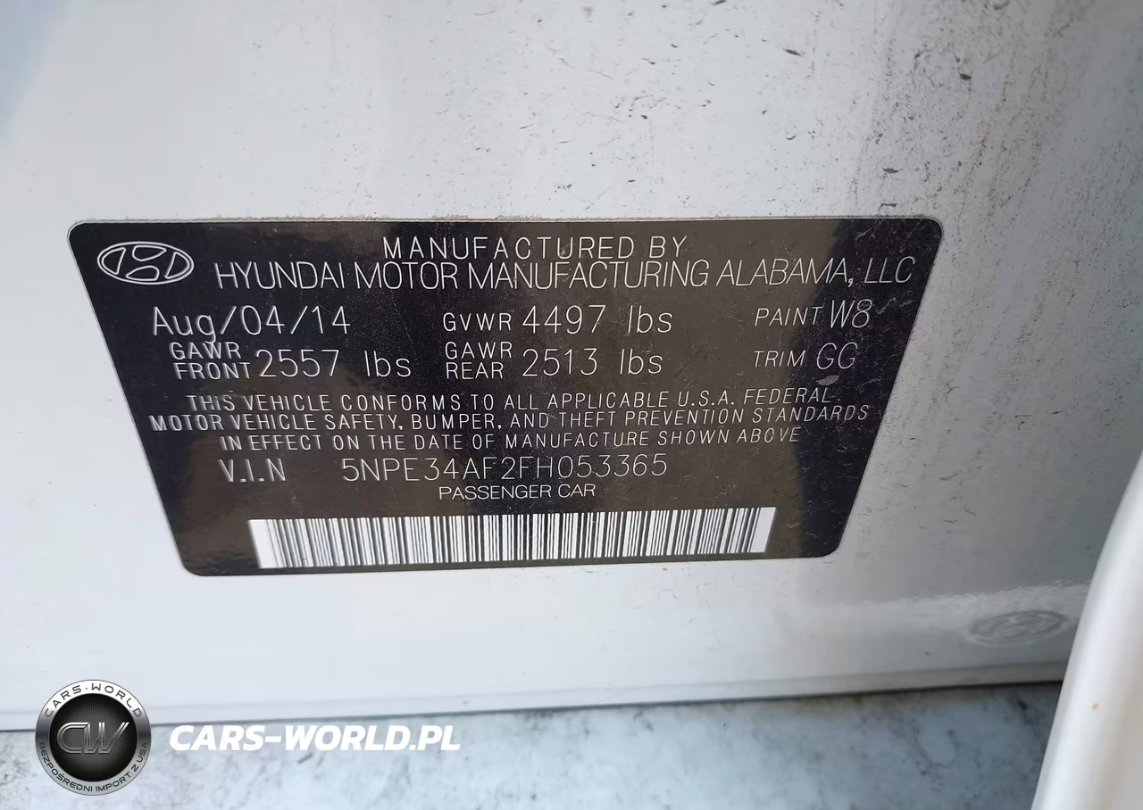 2015 Hyundai Sonata Sport VIN:5NPE34AF2FH053365 - 9
