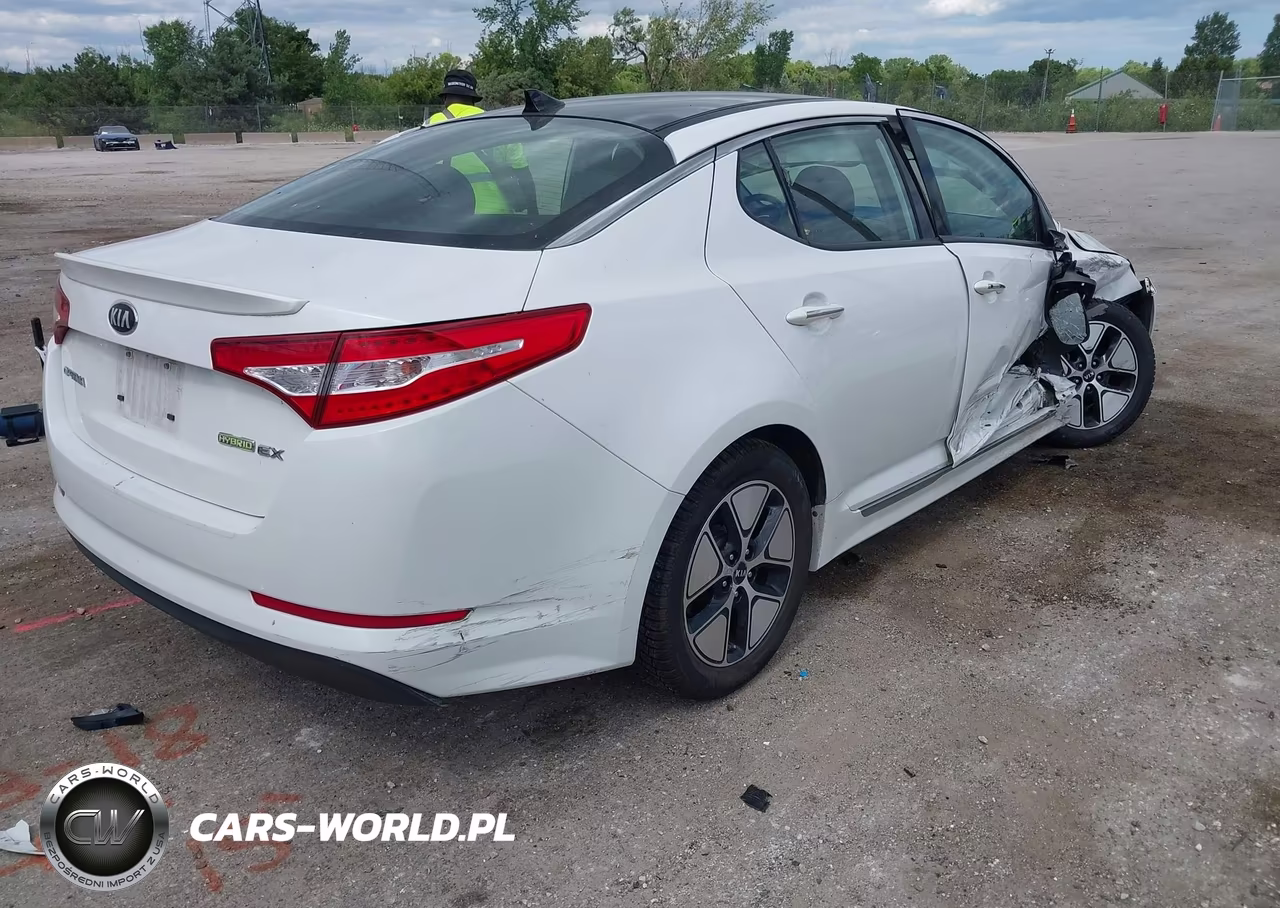 2013 Kia Optima Hybrid Ex VIN:KNAGM4AD4D5038140 - 4