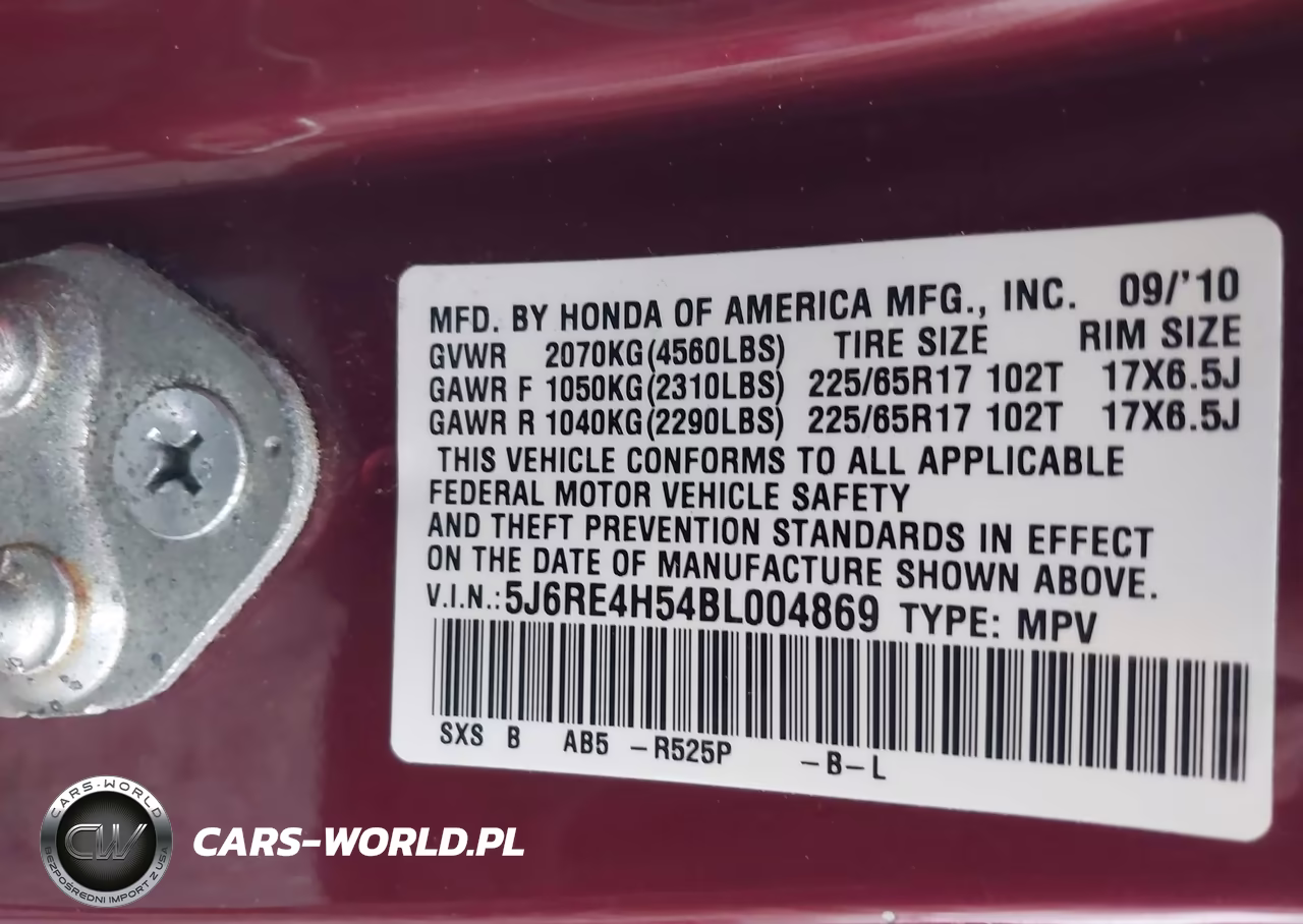 2011 Honda Cr-V Ex VIN:5J6RE4H54BL004869 - 9