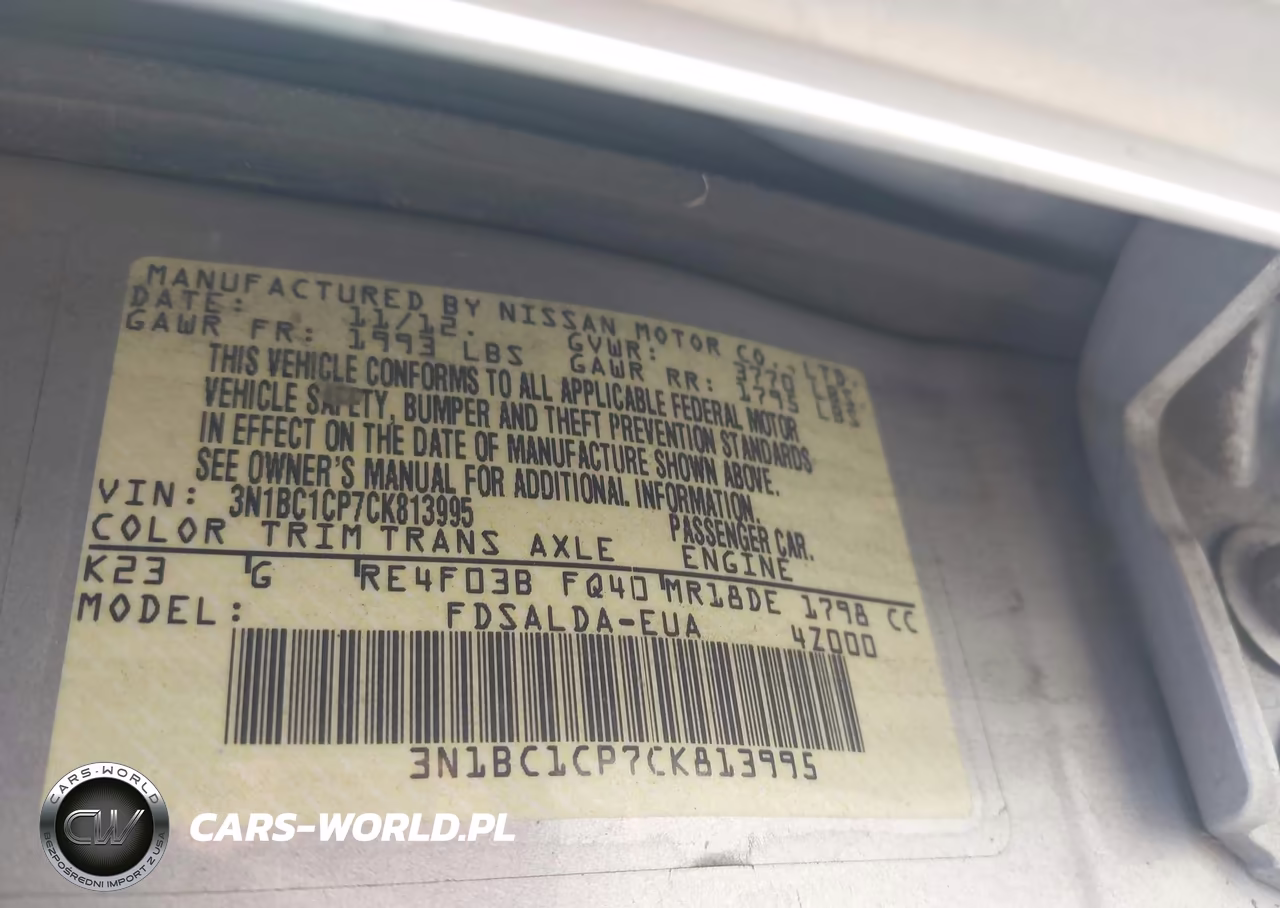 2012 Nissan Versa 1.8 S VIN:3N1BC1CP7CK813995 - 9