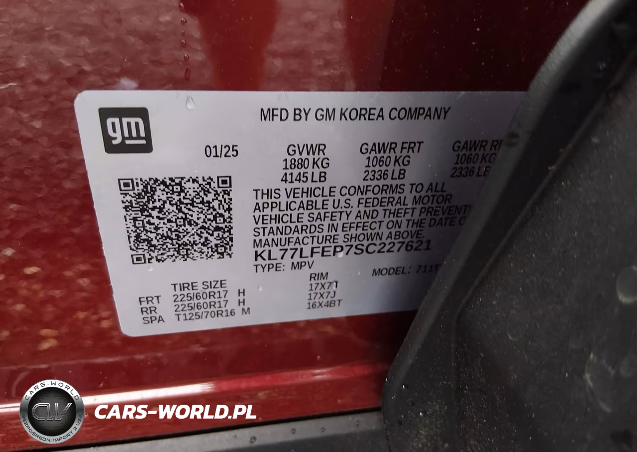 2025 Chevrolet Trax Fwd Ls VIN:KL77LFEP7SC227621 - 9