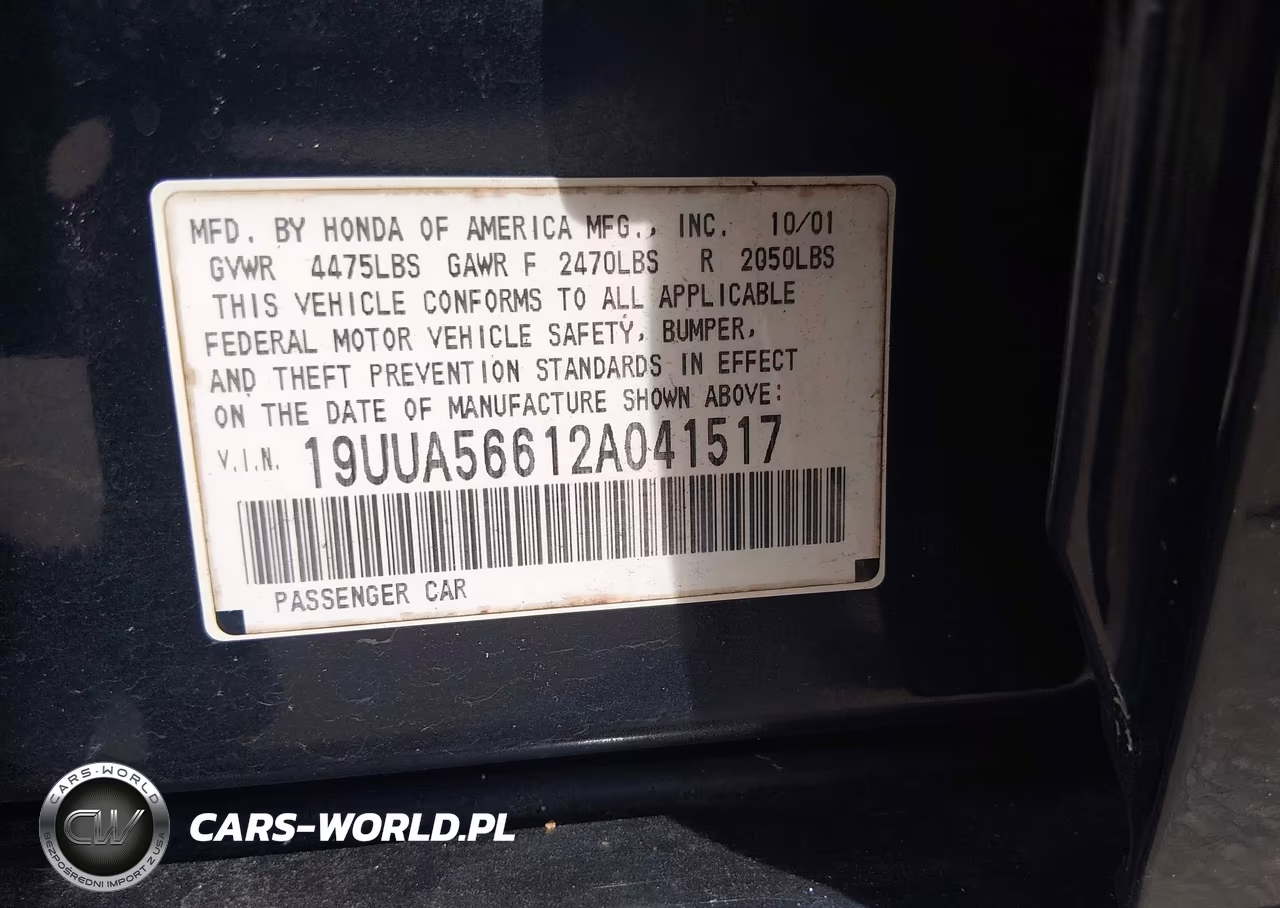 2002 Acura Tl 3.2 VIN:19UUA56612A041517 - 9