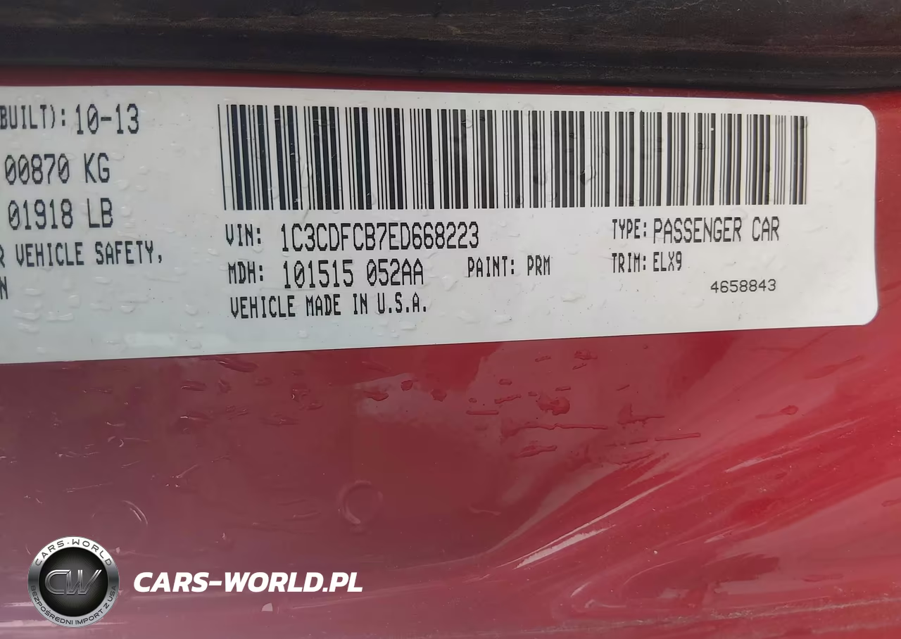 2014 Dodge Dart Limited VIN:1C3CDFCB7ED668223 - 9