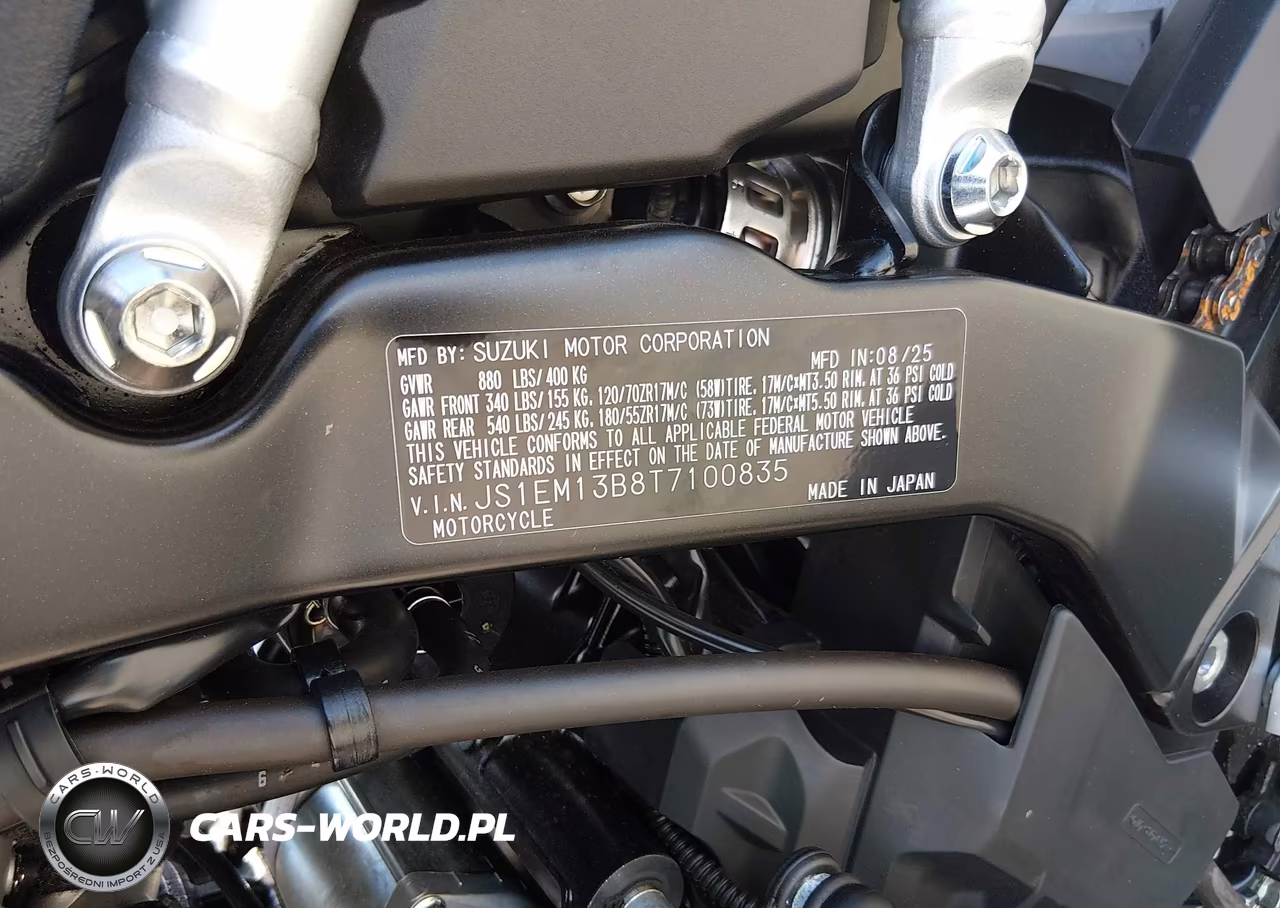 2026 Suzuki Gsx800 F VIN:JS1EM13B8T7100835 - 10