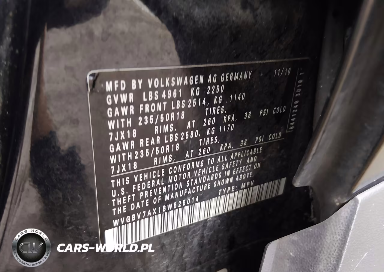 2011 Volkswagen Tiguan Sel VIN:WVGBV7AX1BW525014 - 9