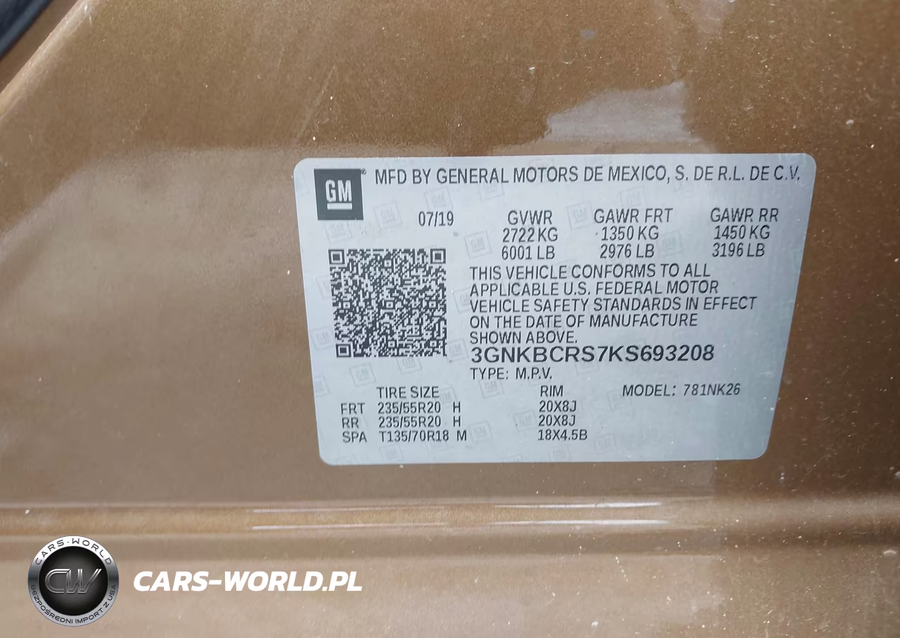 2019 Chevrolet Blazer VIN:3GNKBCRS7KS693208 - 9
