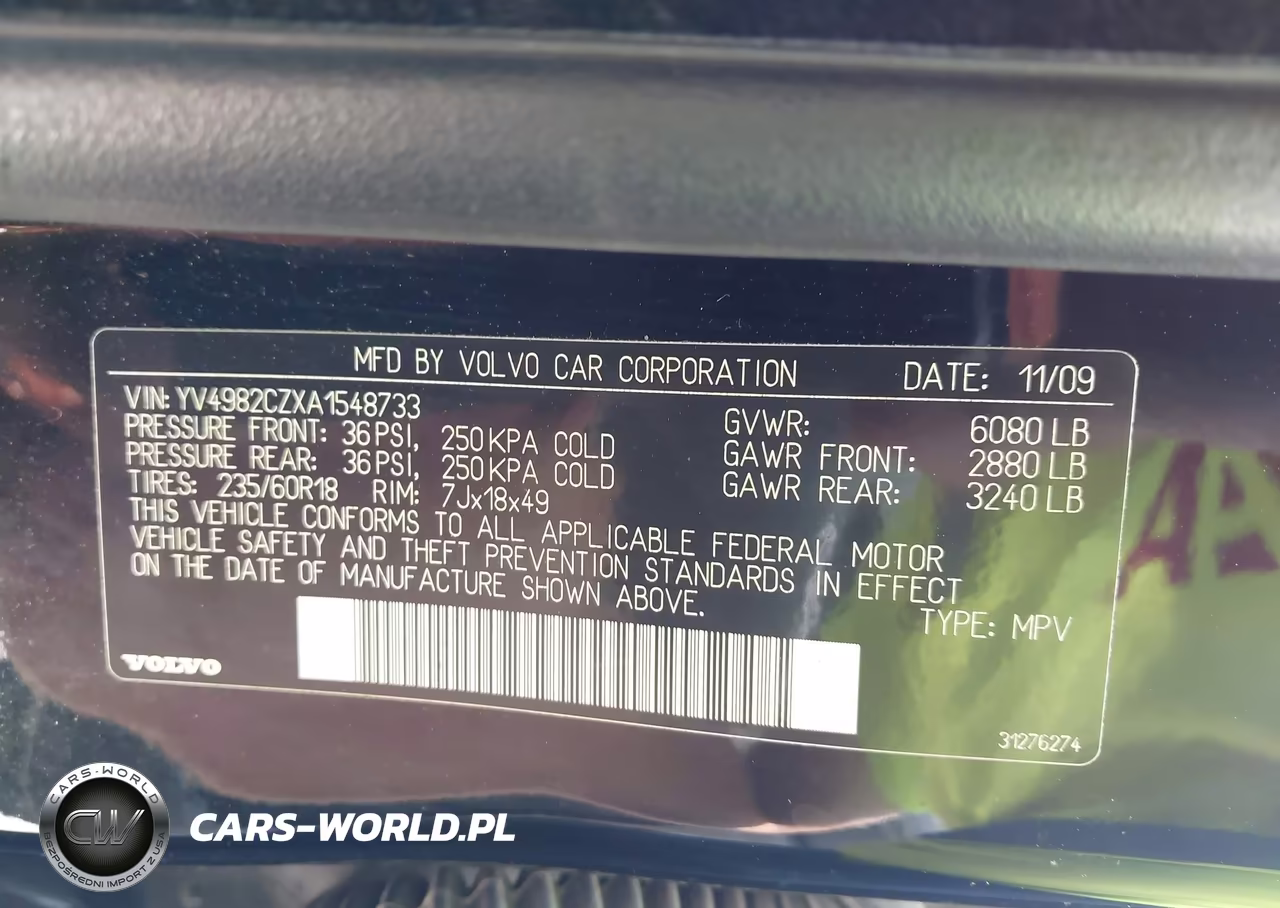 2010 Volvo Xc90 3.2 VIN:YV4982CZXA1548733 - 9