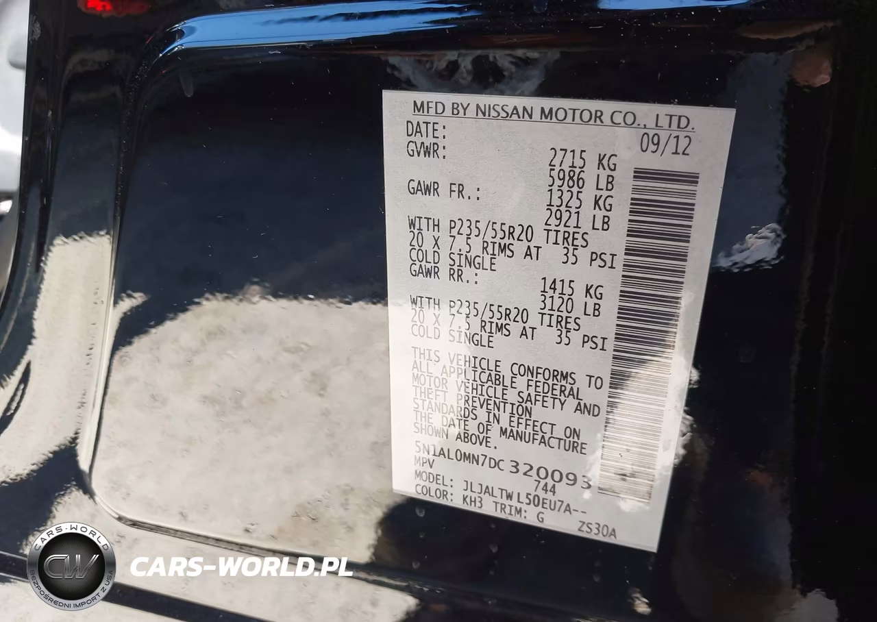 2013 Infiniti Jx35 VIN:5N1AL0MN7DC320093 - 9