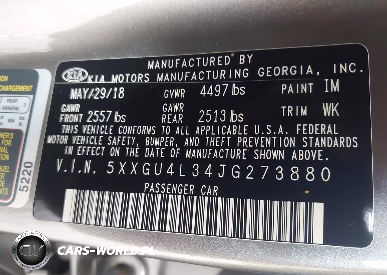 2018 Kia Optima Ex VIN:5XXGU4L34JG273880 - 9
