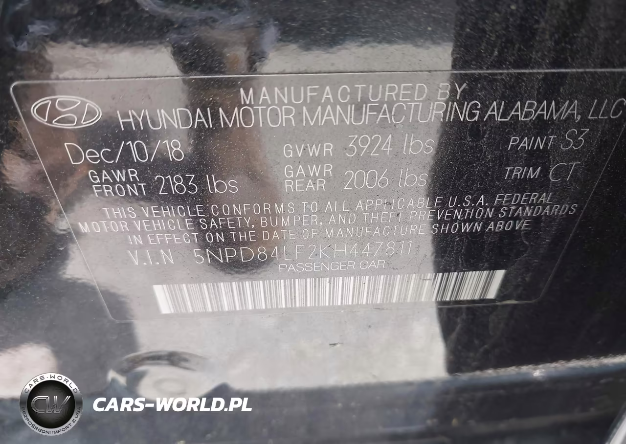 2019 Hyundai Elantra Sel VIN:5NPD84LF2KH447811 - 9