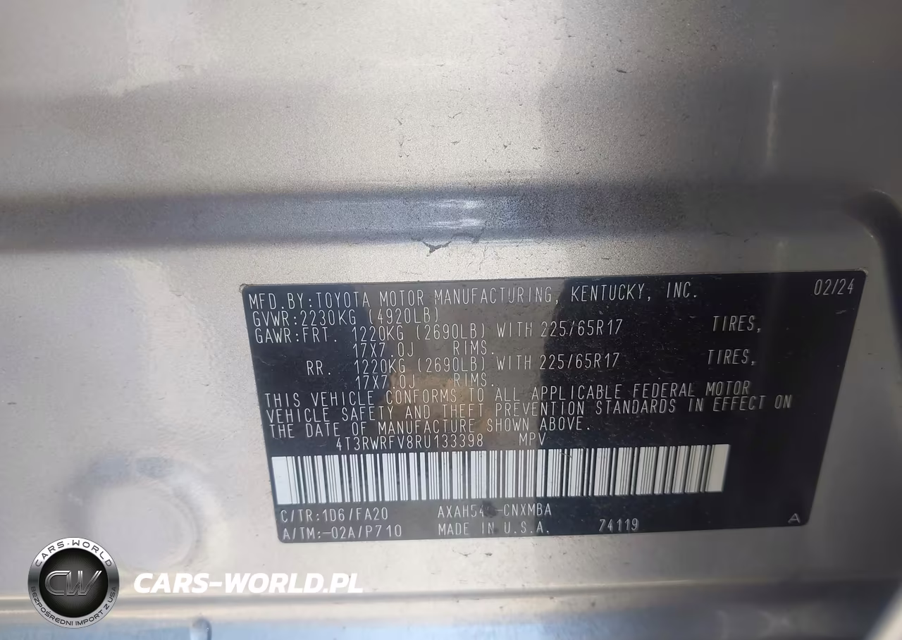 2024 Toyota Rav4 Hybrid Xle VIN:4T3RWRFV8RU133398 - 9