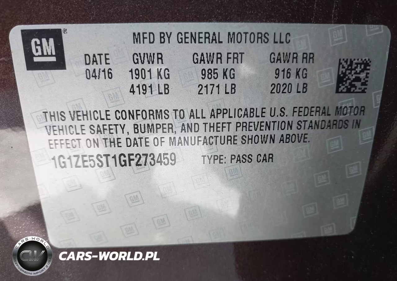 2016 Chevrolet Malibu 1Lt VIN:1G1ZE5ST1GF273459 - 9