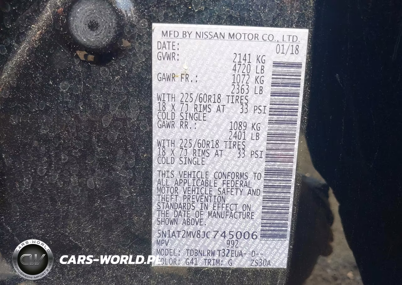 2018 Nissan Rogue Sl VIN:5N1AT2MV8JC745006 - 9