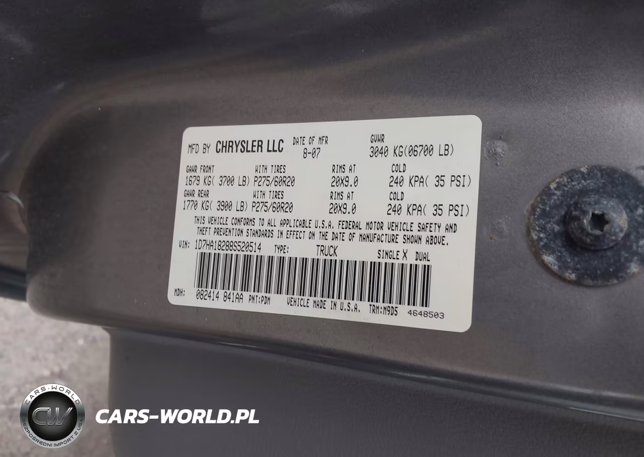 2008 Dodge Ram 1500 Slt VIN:1D7HA18288S520514 - 9