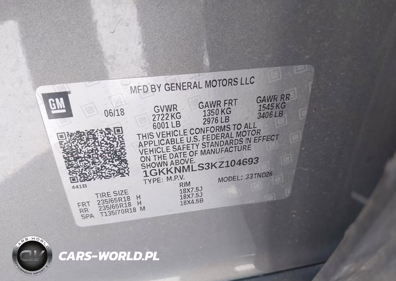 2019 GMC Acadia Slt-1 VIN:1GKKNMLS3KZ104693 - 9
