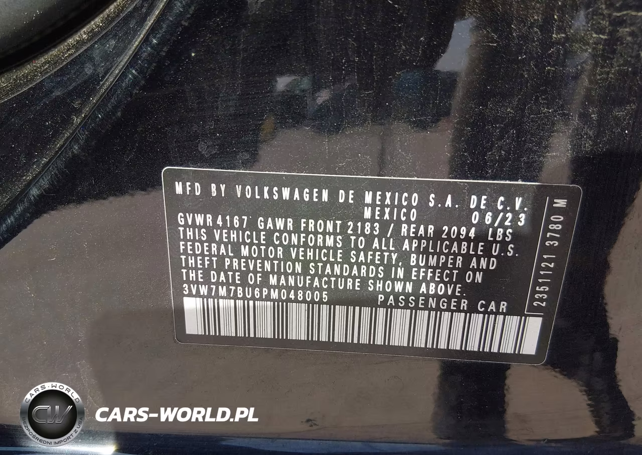 2023 Volkswagen Jetta 1.5T Se VIN:3VW7M7BU6PM048005 - 9