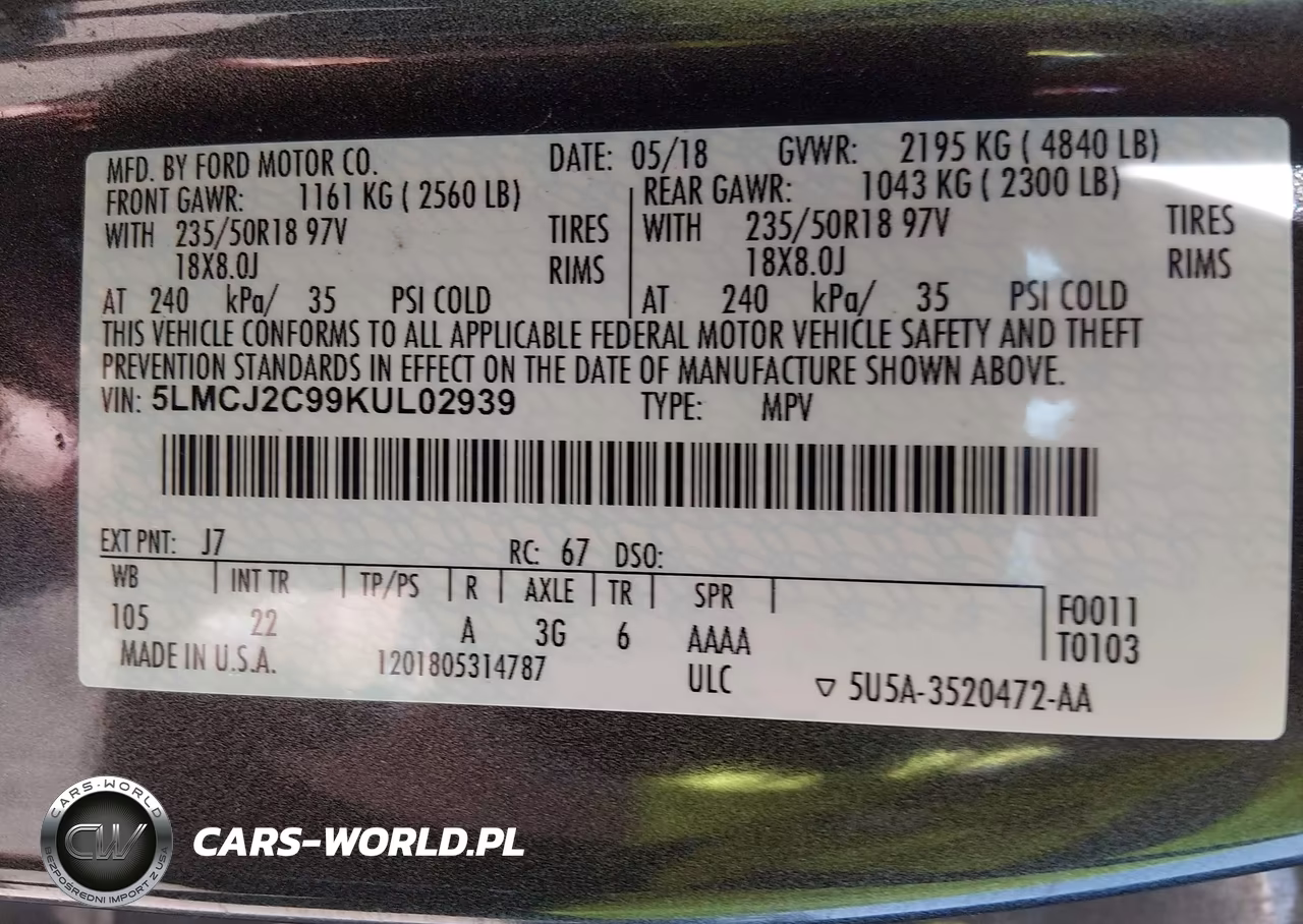 2019 Lincoln Mkc Select VIN:5LMCJ2C99KUL02939 - 9