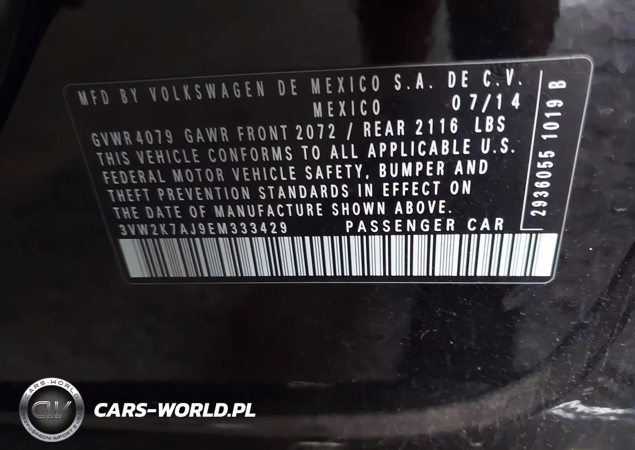 2014 Volkswagen Jetta 2.0L S VIN:3VW2K7AJ9EM333429 - 9