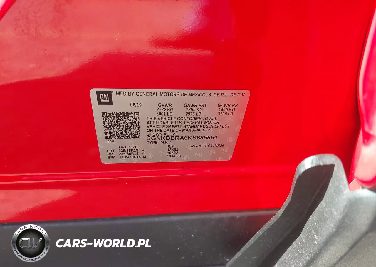 2019 Chevrolet Blazer VIN:3GNKBBRA6KS685554 - 9