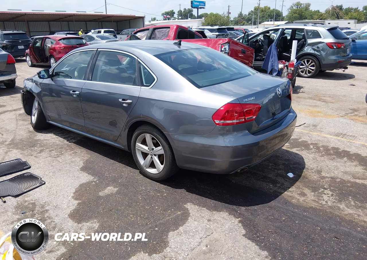 2013 Volkswagen Passat 2.5L Se VIN:1VWBH7A35DC128044 - 3