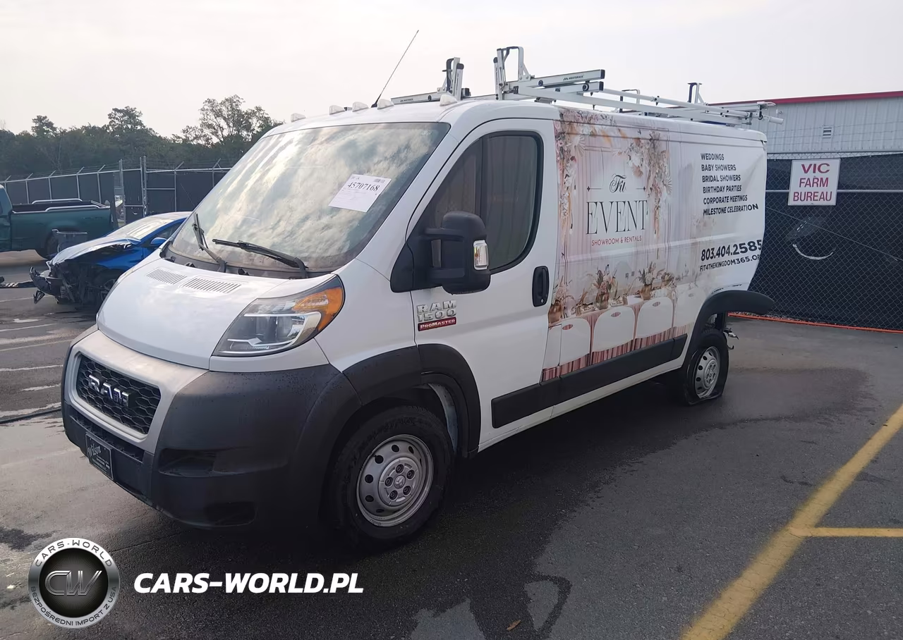 2019 Ram Promaster 1500 Low Roof 136 Wb VIN:3C6TRVAG4KE536432 - 2