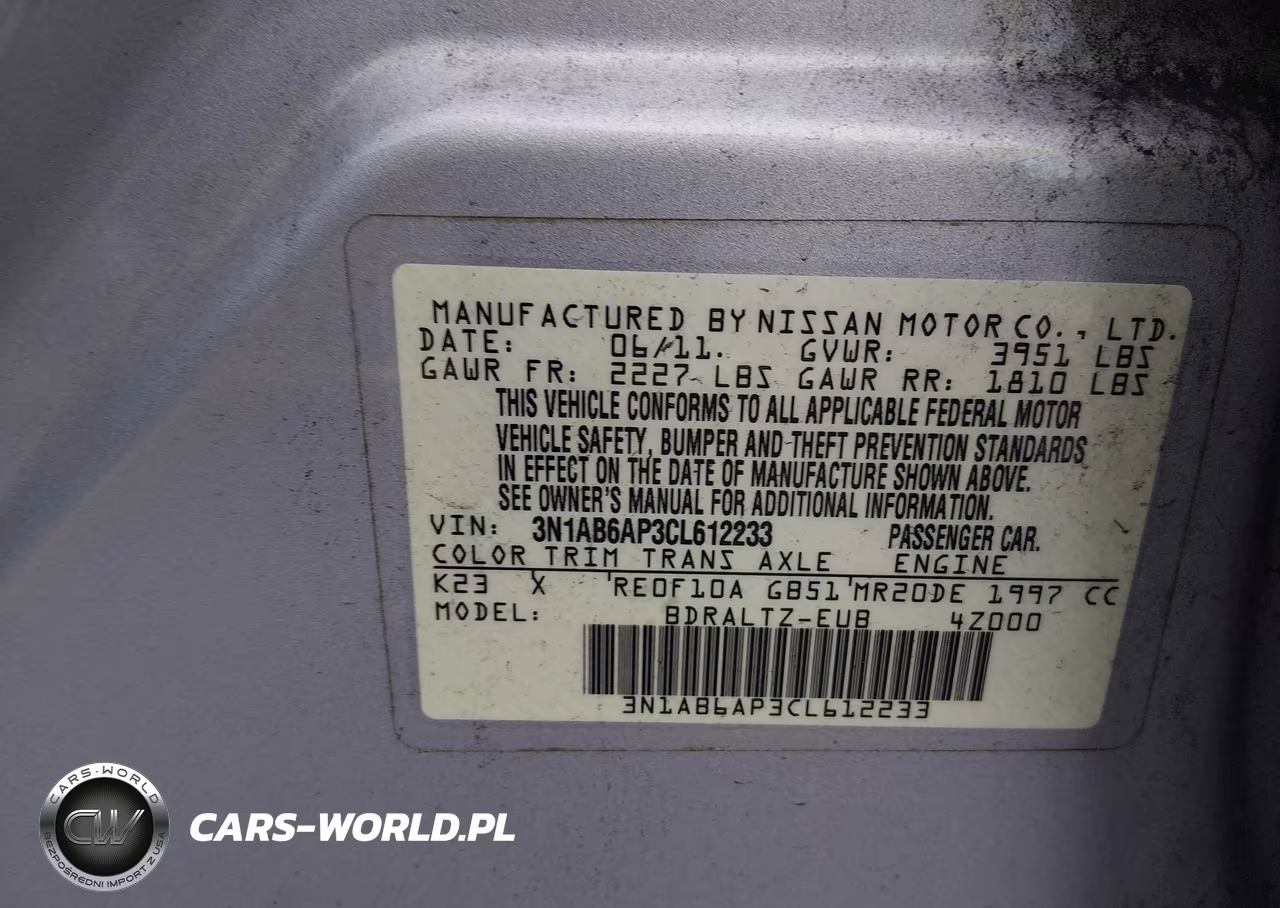 2012 Nissan Sentra 2.0 S VIN:3N1AB6AP3CL612233 - 9