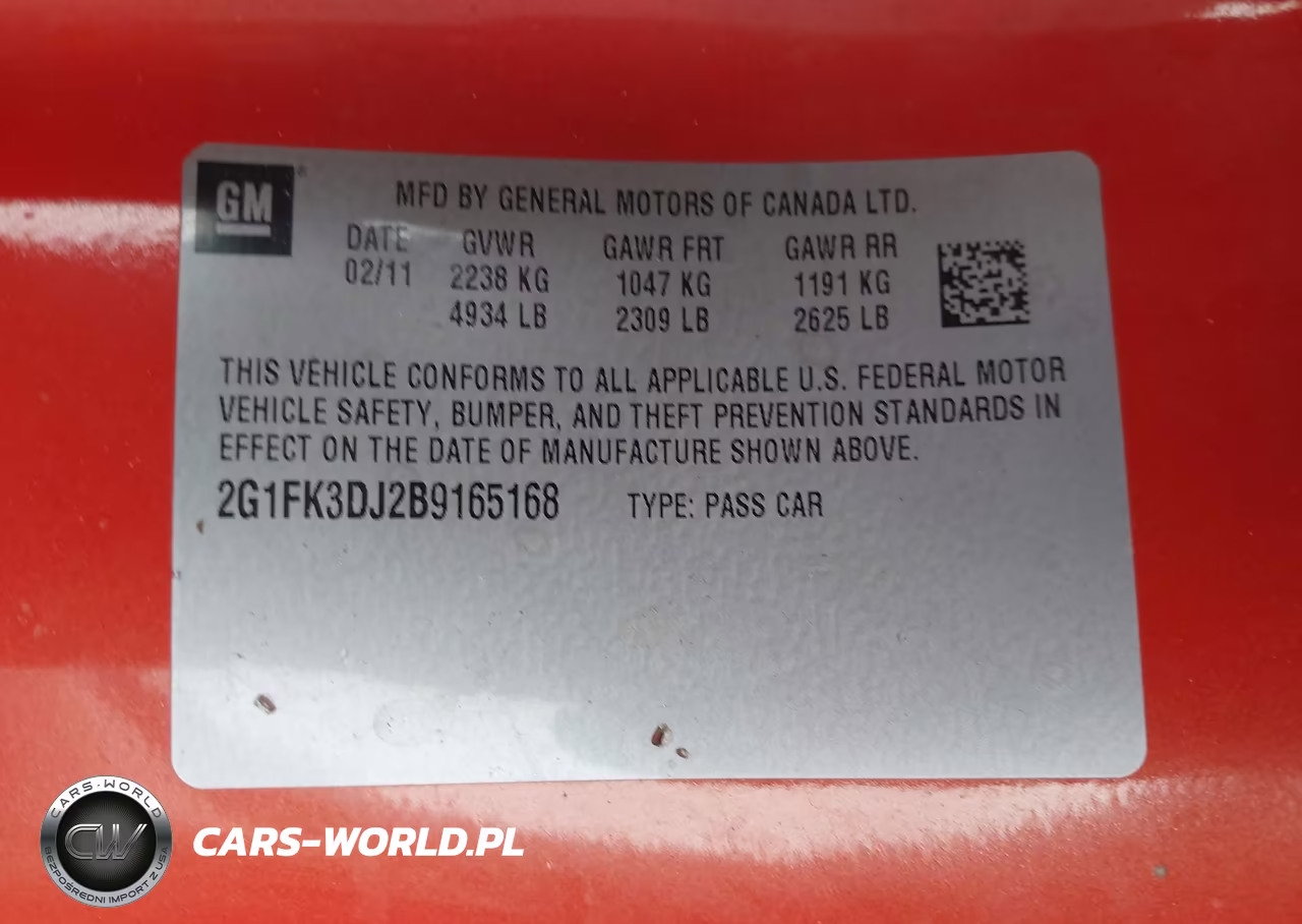 2011 Chevrolet Camaro 2Ss VIN:2G1FK3DJ2B9165168 - 9
