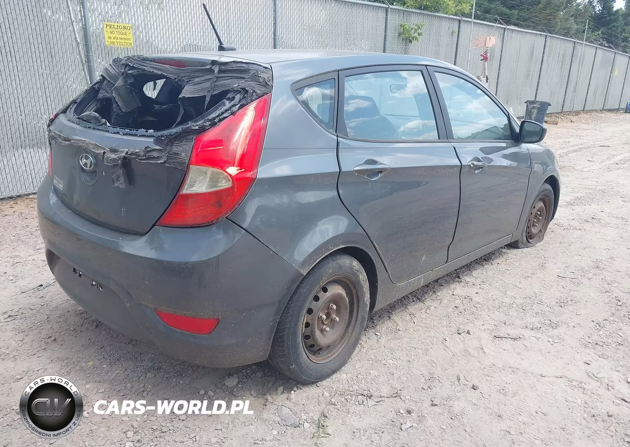 2012 Hyundai Accent Gs VIN:KMHCT5AE9CU016380 - 4