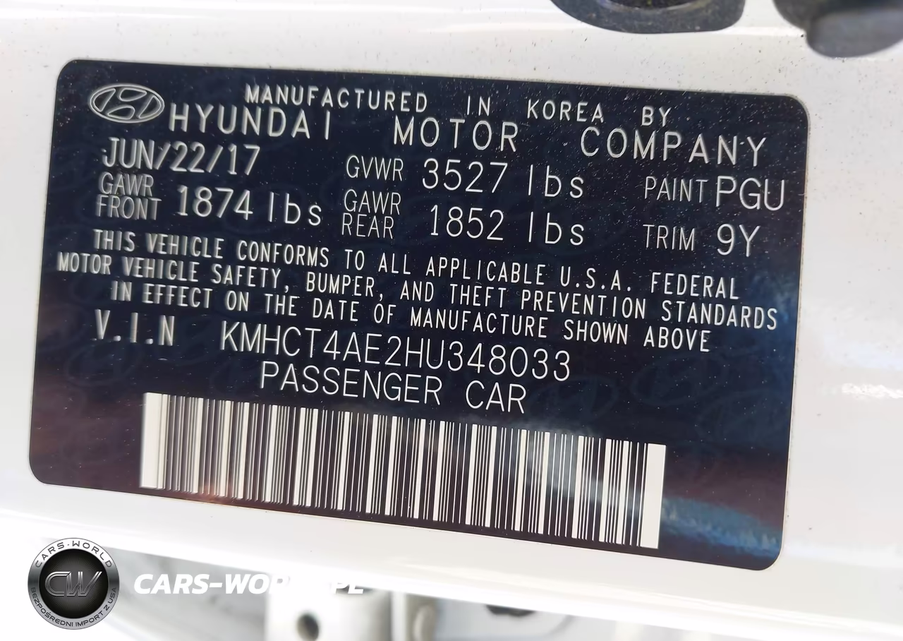 2017 Hyundai Accent Value Edition VIN:KMHCT4AE2HU348033 - 9