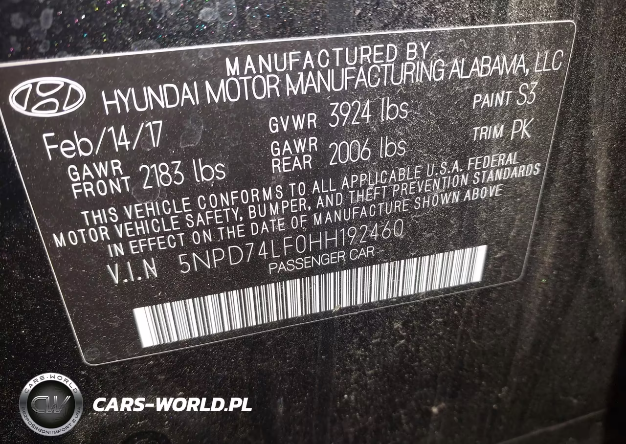2017 Hyundai Elantra Se VIN:5NPD74LF0HH192460 - 9