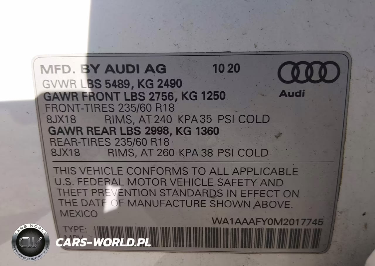 2021 Audi Q5 Premium 45 Tfsi Quattro S Tronic VIN:WA1AAAFY0M2017745 - 9