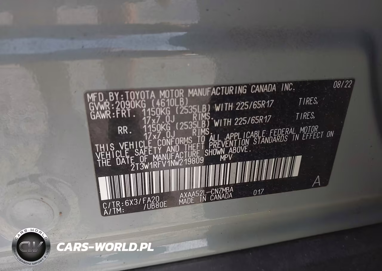 2022 Toyota Rav4 Xle VIN:2T3W1RFV1NW219809 - 9