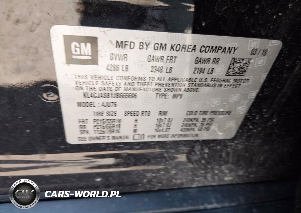 2018 Buick Encore Preferred VIN:KL4CJASB1JB665696 - 9