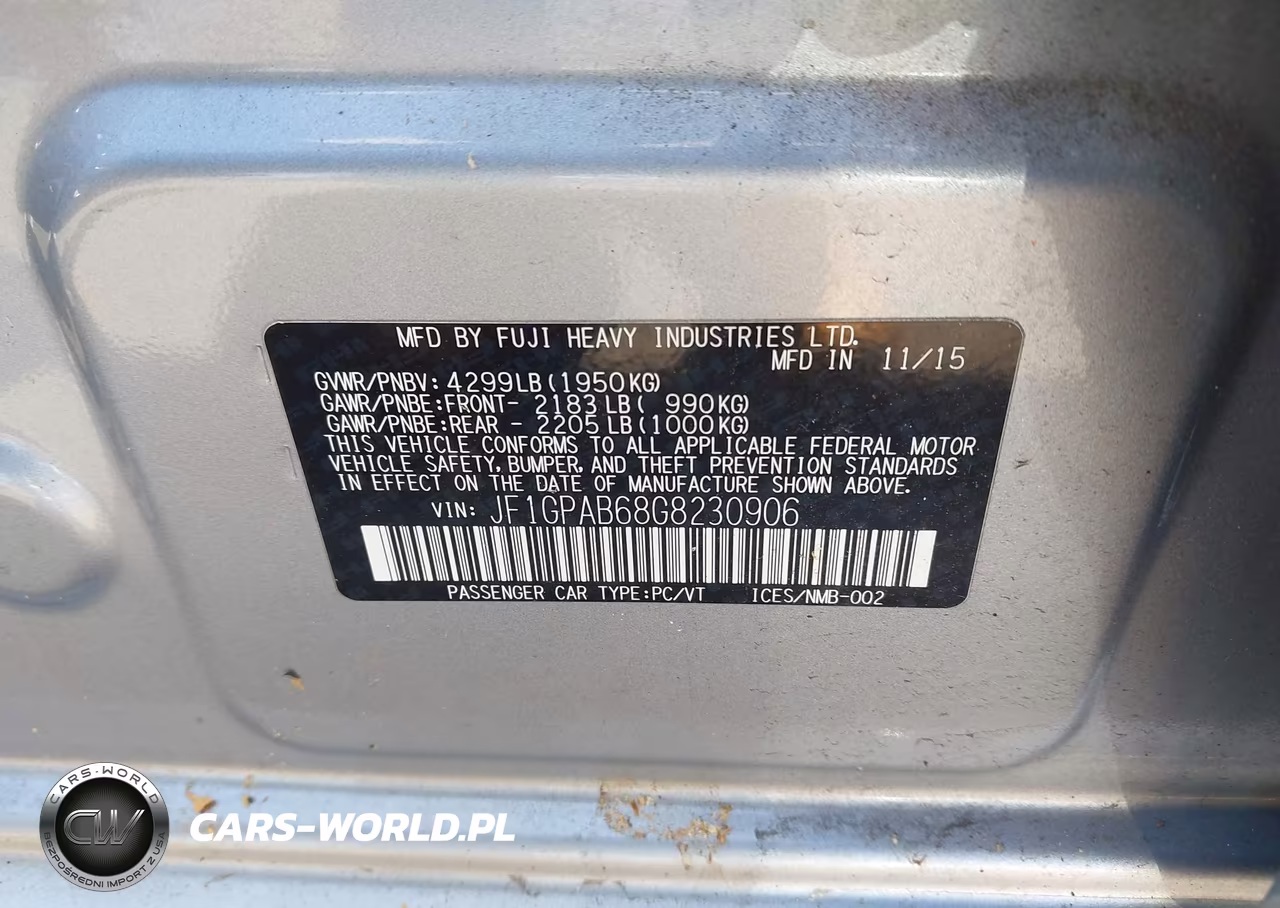 2016 Subaru Impreza 2.0I Premium VIN:JF1GPAB68G8230906 - 9