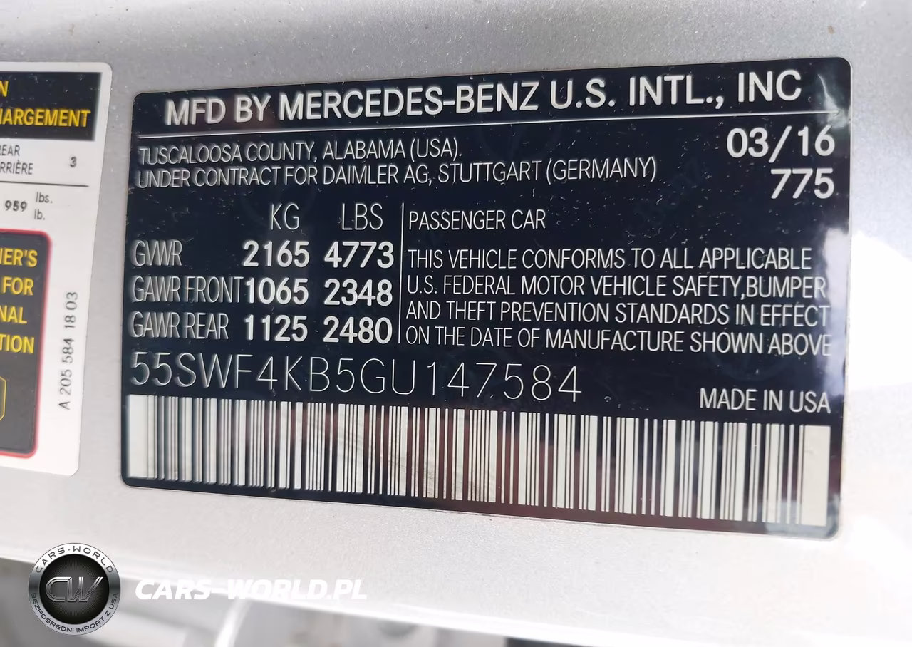 2016 Mercedes-Benz C 300 4Matic VIN:55SWF4KB5GU147584 - 9