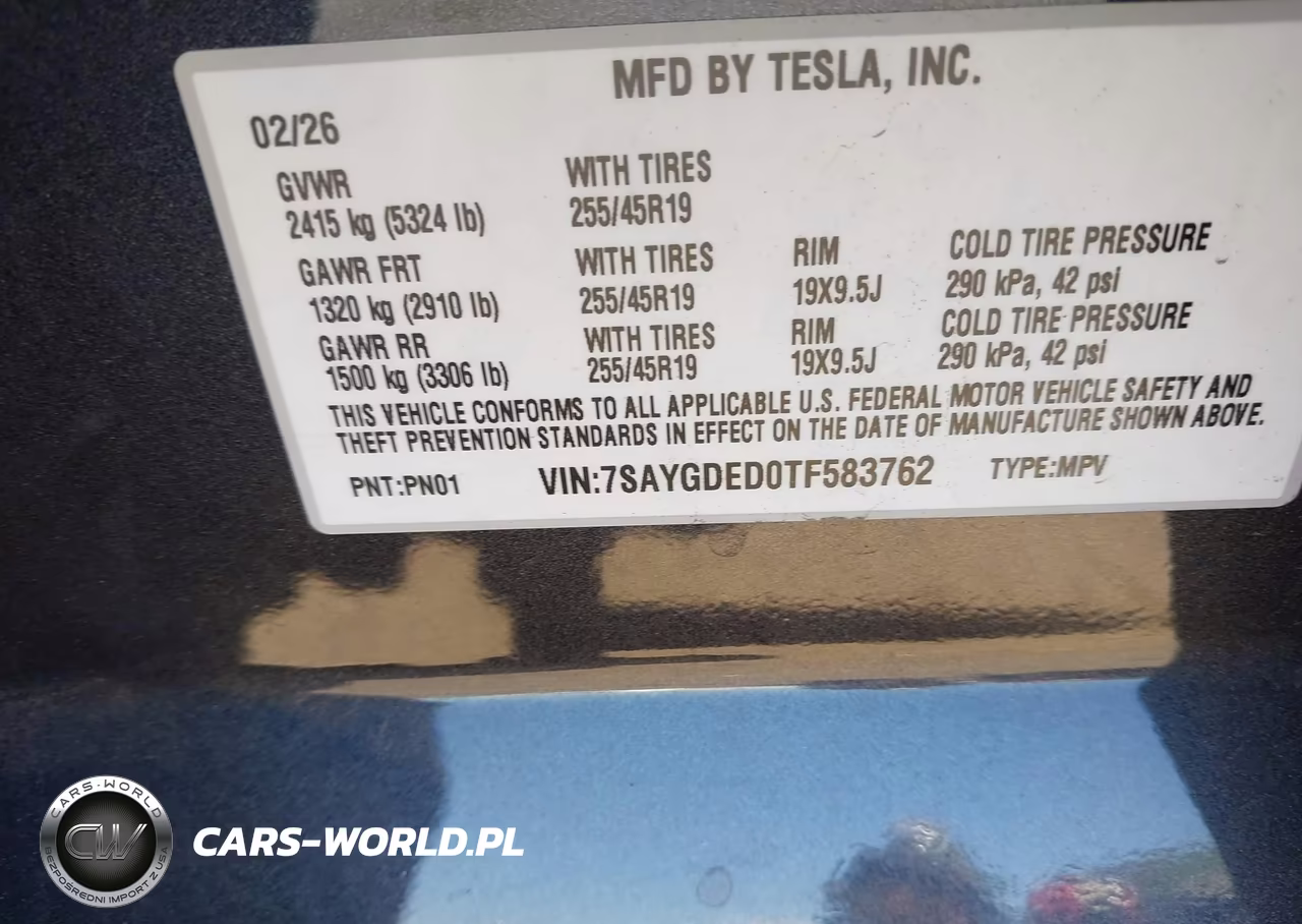 2026 Tesla Model Y Premium Rear-Wheel Drive-Rear-Wheel Drive VIN:7SAYGDED0TF583762 - 9
