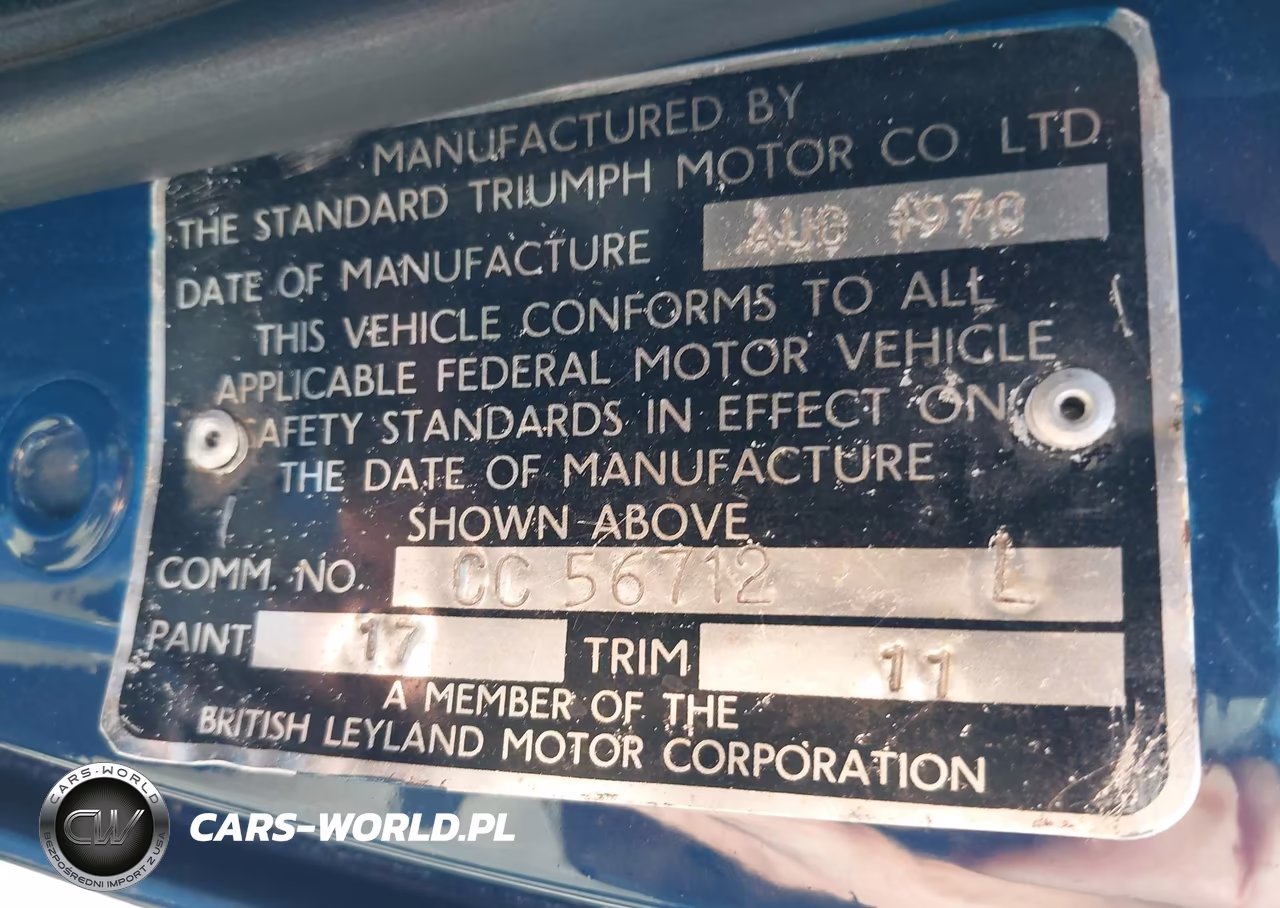 1971 Triumph Tr6 VIN:CC56712L - 9