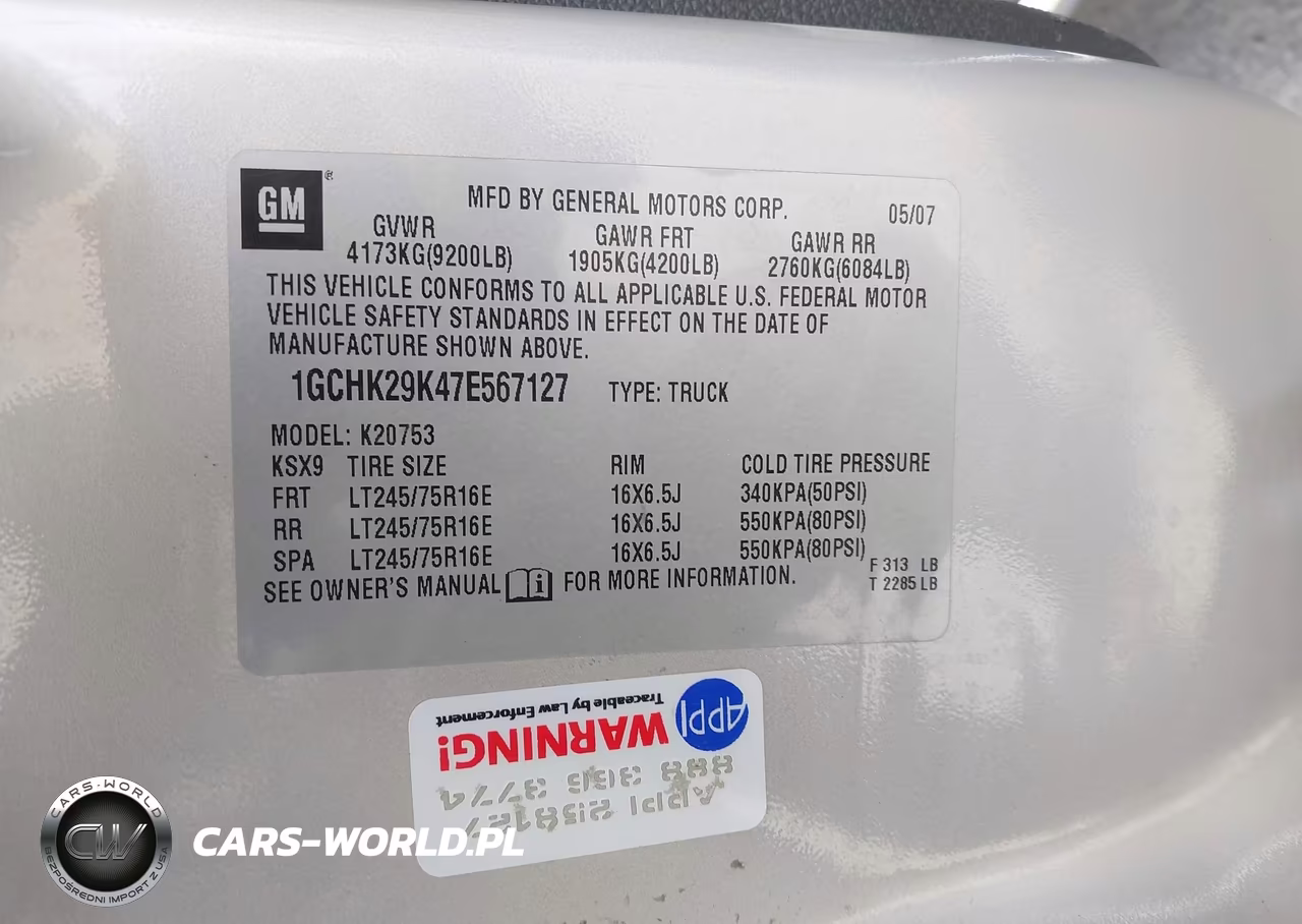 2007 Chevrolet Silverado 2500Hd Lt1 VIN:1GCHK29K47E567127 - 9