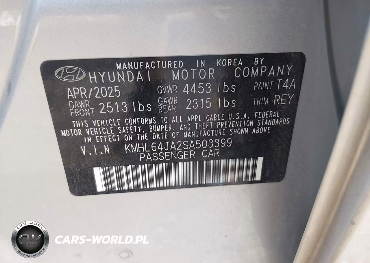 2025 Hyundai Sonata Sel VIN:KMHL64JA2SA503399 - 9