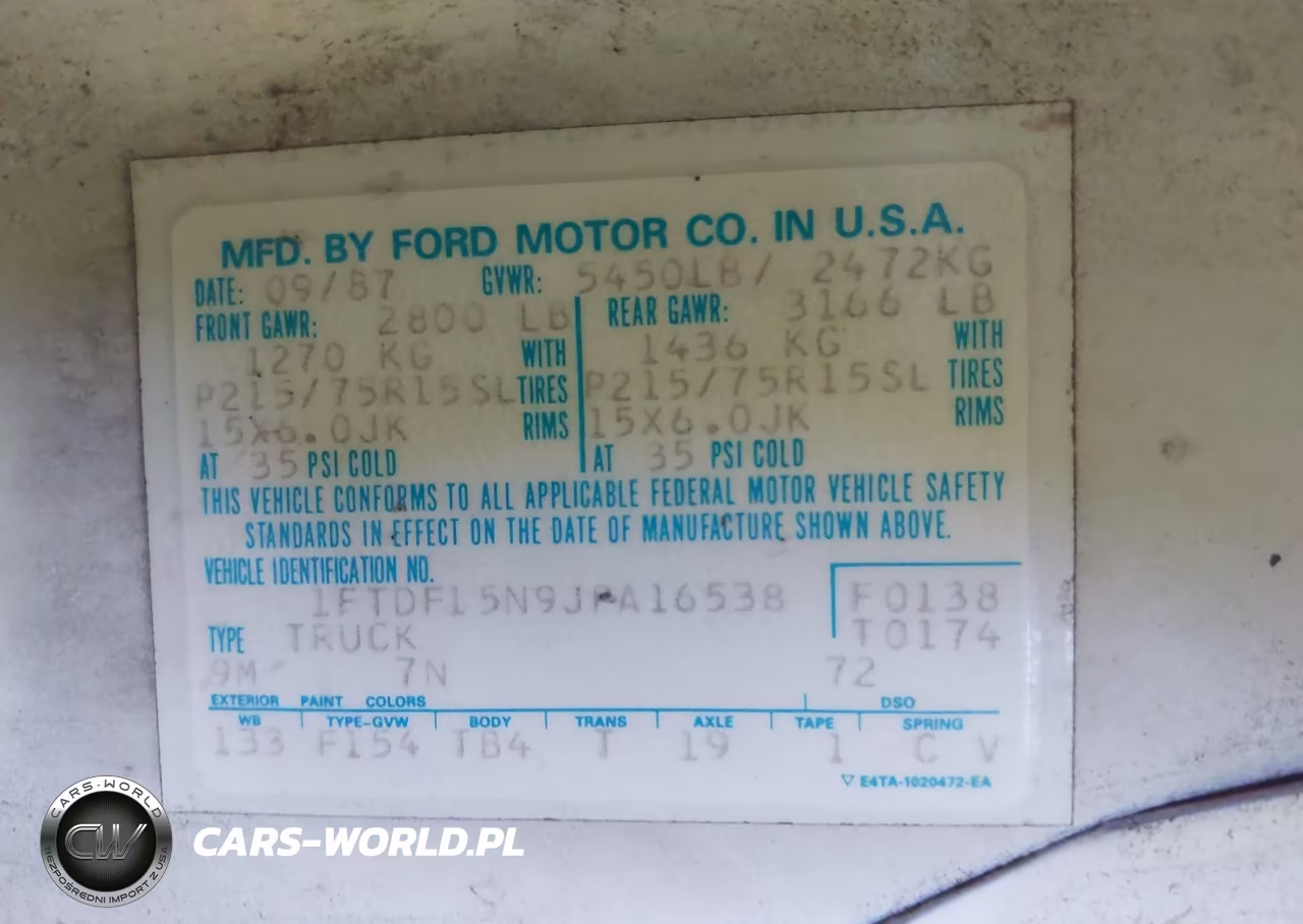 1988 Ford F150 VIN:1FTDF15N9JPA16538 - 9